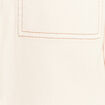 Surchemise boutonnée ivoire femme