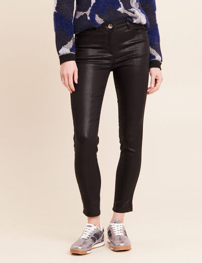 Pantalon magique Le L&eacute;ger enduit noir femme