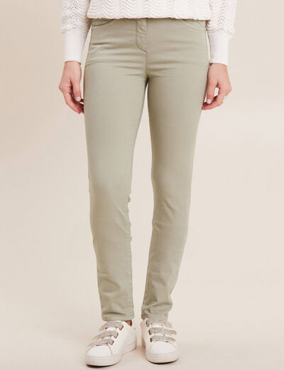 Pantalon magique Le L&eacute;ger coupe ajust&eacute;e vert clair femme
