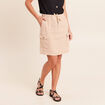Jupe standard aspect lin sable femme