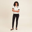Jean magique ajusté taille standard noir femme