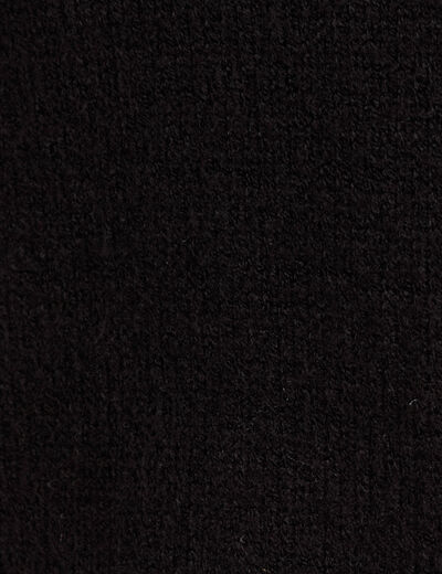 Pull manches longues sequins noir femme