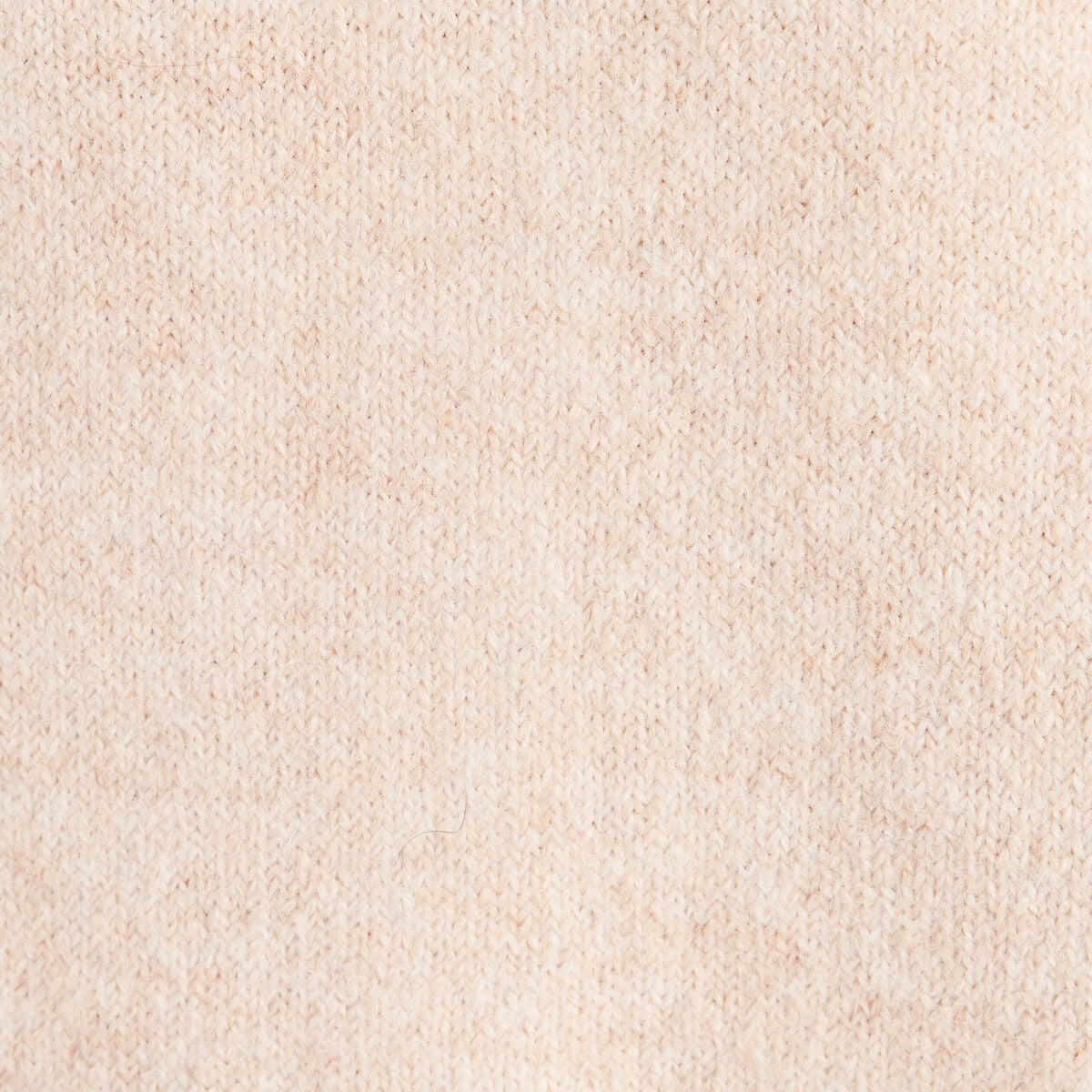 Pull col rond beige femme