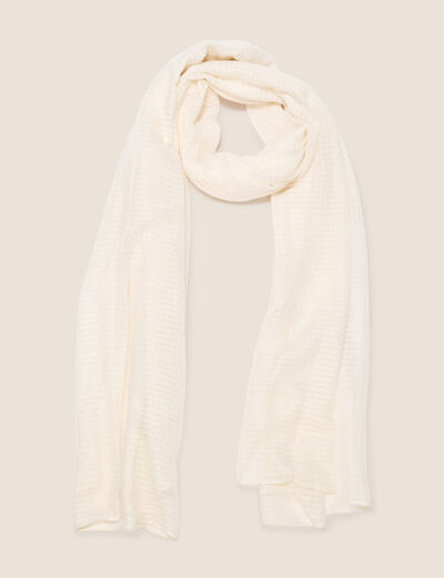 Foulard ecru femme