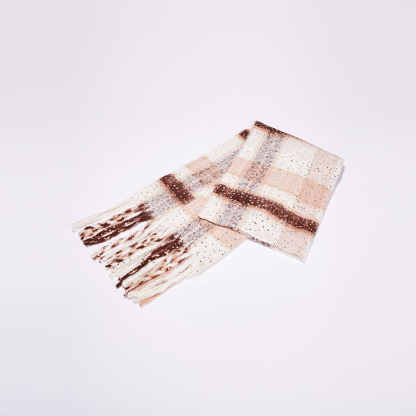 echarpe a franges multicolore femme Écharpe à franges multicolore femme