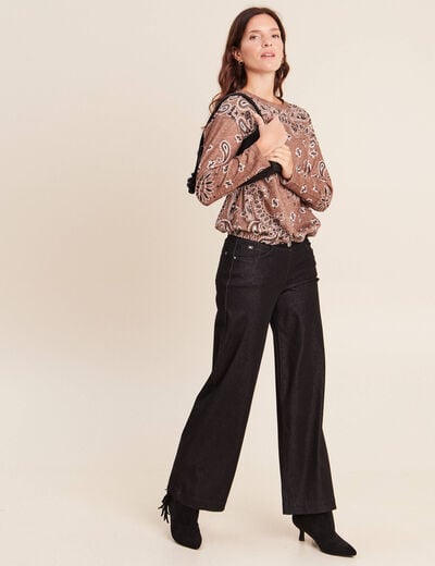 Jean denim noir femme