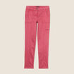 Pantalon ajusté rouge foncé femme