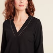 T-shirt manches longues noir femme
