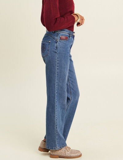 Jean standard denim stone femme