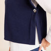 T-shirt sans manches bleu marine femme