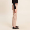 Pantalon cargo taille haute sable femme