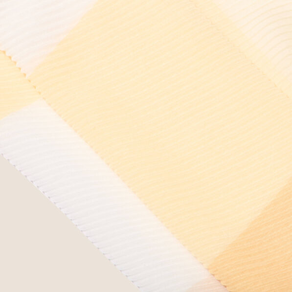 Foulard plissé jaune clair femme