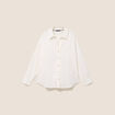 Chemise ample manches longues ecru femme