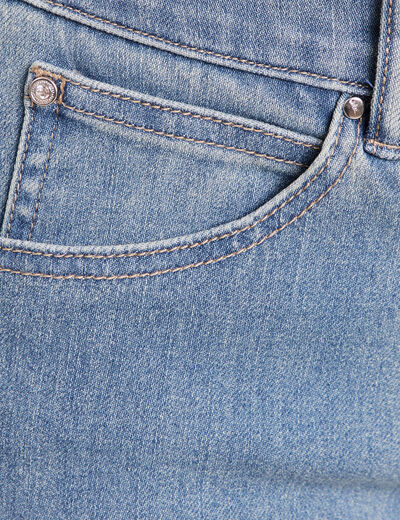 Jean coupe mom 7/8&egrave;me denim double stone femme