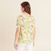 T-shirt manches courtes jaune citron femme
