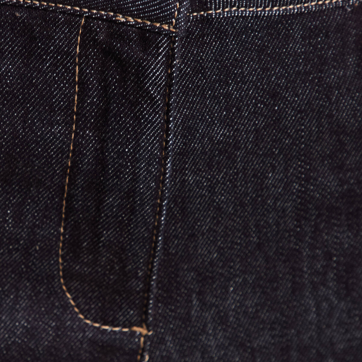 pantalon bootcut 7/8ème taille haute denim brut femme