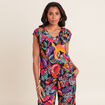 Blouse sans manches multicolore femme