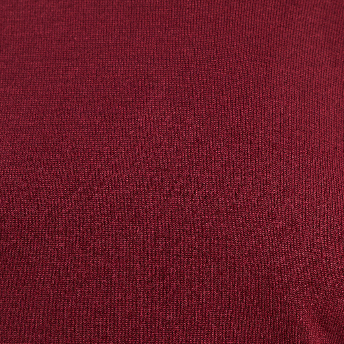 Pull droit col rond manches longues bordeaux femme