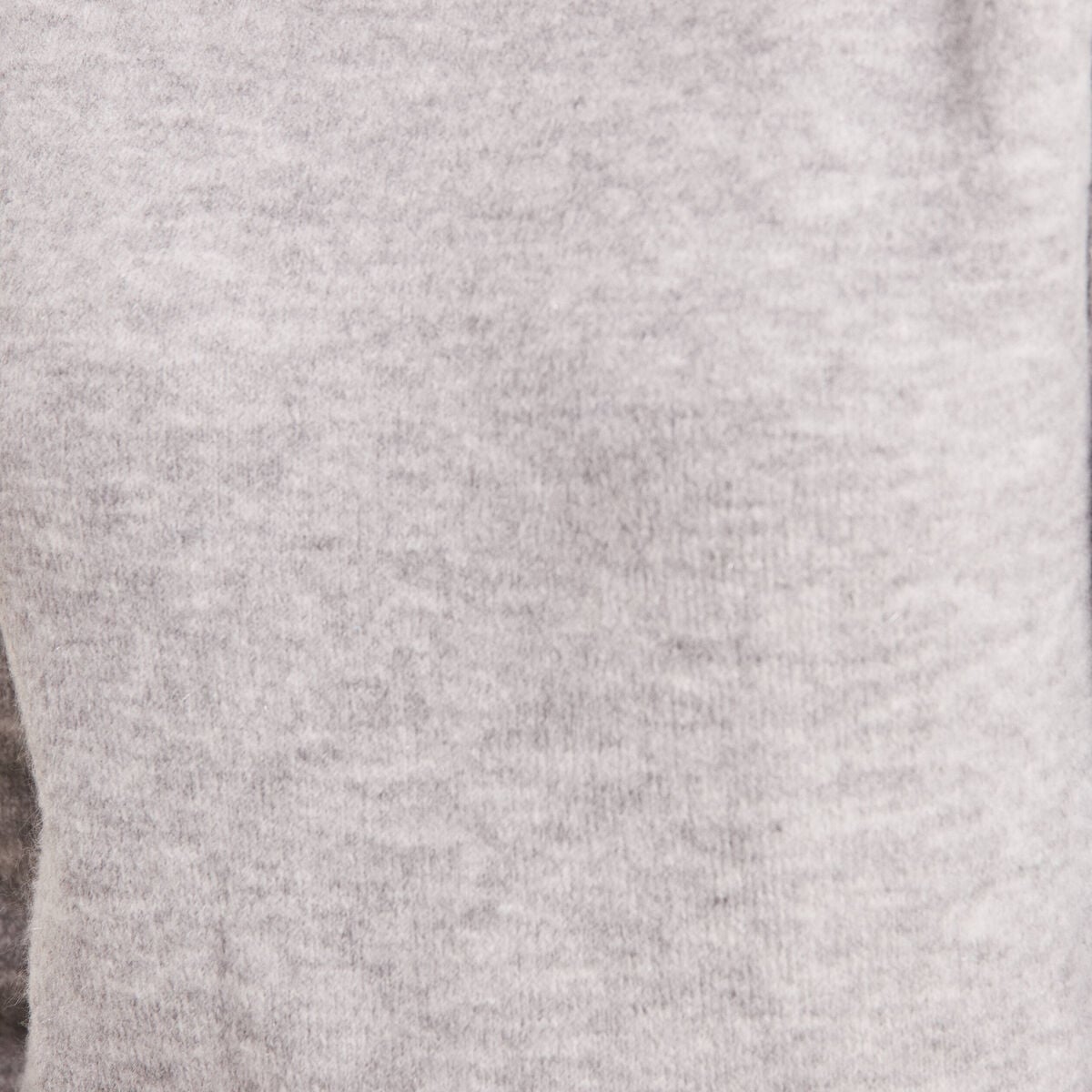 Robe pull droite col montant gris clair femme