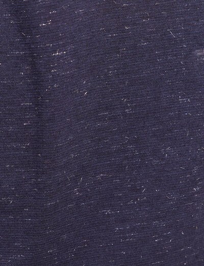T-shirt &agrave; sequins manches courtes bleu marine femme