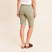 Bermuda ajust&eacute; ceintur&eacute; vert clair femme