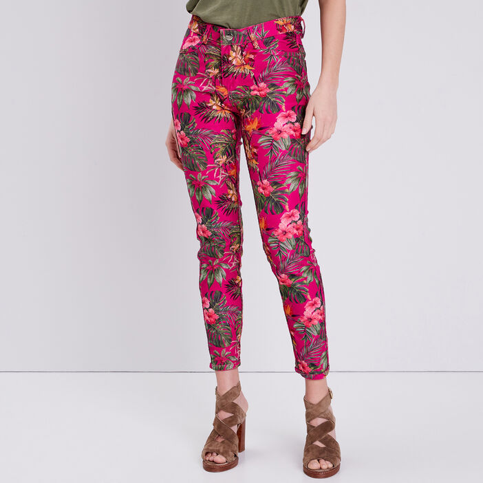 Pantalon réversible confortable rose fushia femme