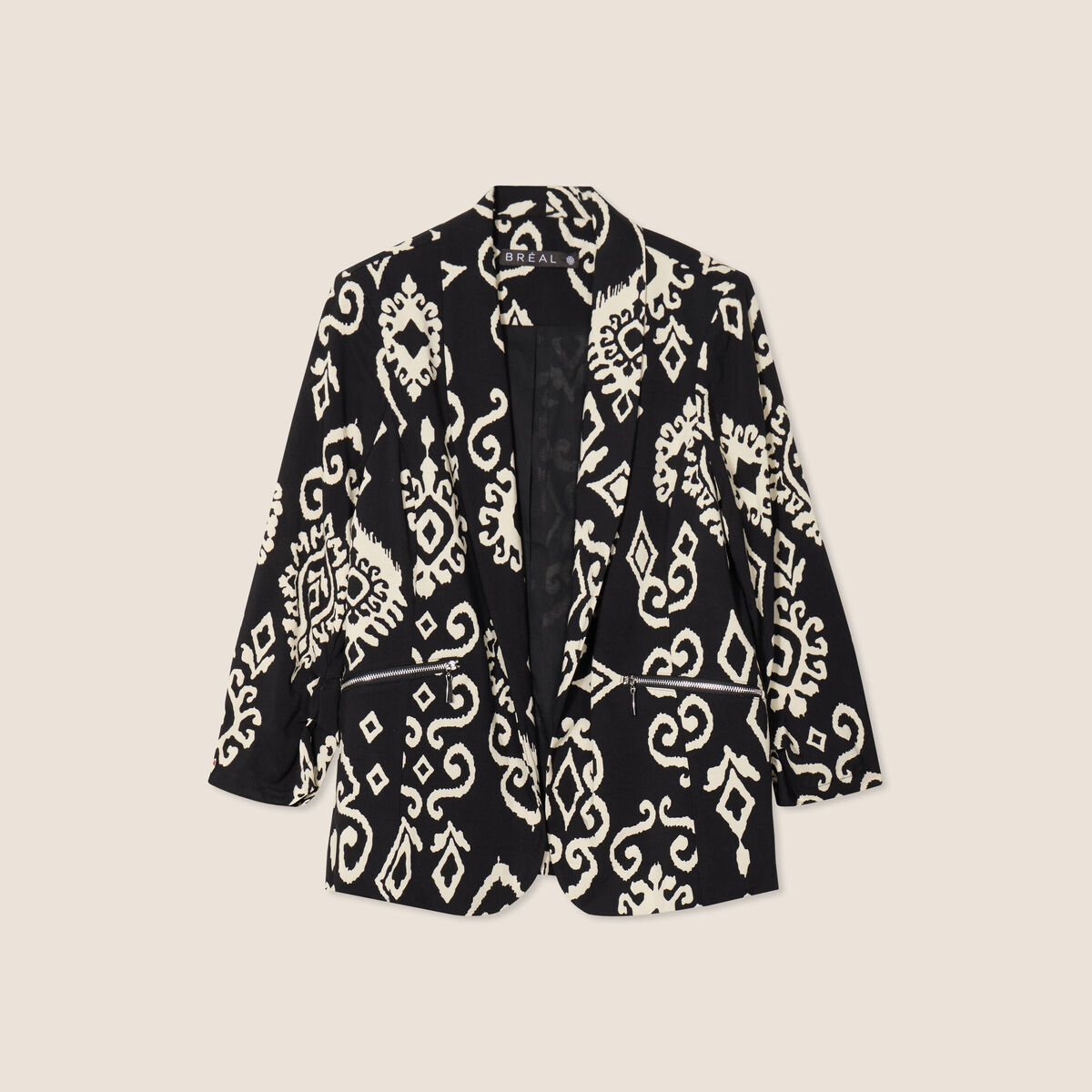 Veste esprit tailleur noir femme