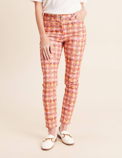Pantalon magique Le L&eacute;ger coupe ajust&eacute;e orange femme