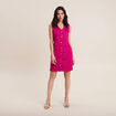 Robe fourreau réversible rose fushia femme