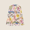 Chemise manches longues multicolore femme