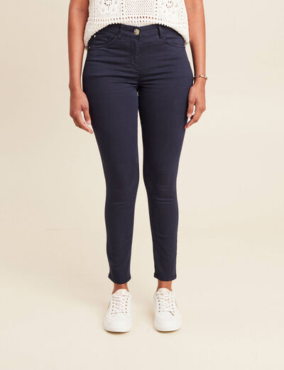 Pantalon magique Le L&eacute;ger coupe ajust&eacute;e bleu marine femme