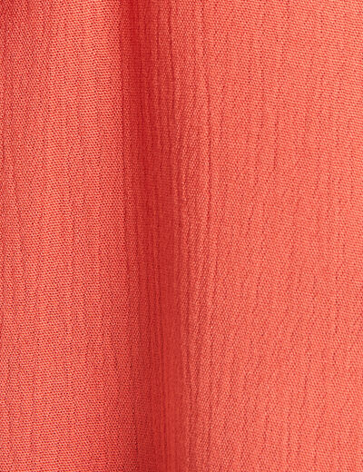 Chemise manches longues rouge foncé femme