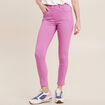 Pantalon léger taille standard 7/8ème mauve femme