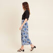 Jupe fluide taille standard bleu femme