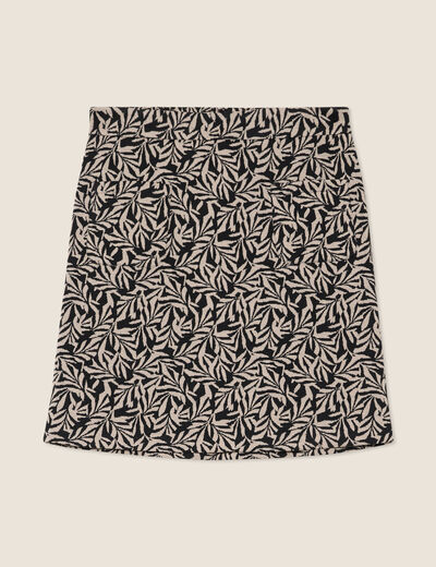 Jupe droite noir femme
