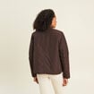 Doudoune doubl&eacute;e marron fonc&eacute; femme