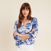 Blouse manches 3/4 blanc femme