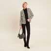 Veste esprit tailleur beige femme