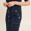 Robe droite en jean denim brut femme