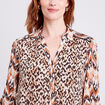 Chemise manches longues beige femme