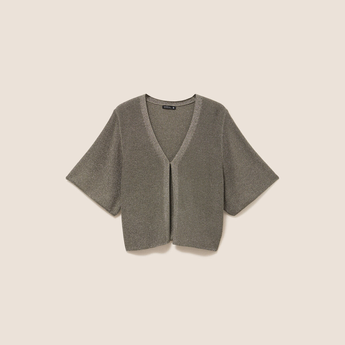 Gilet manches courtes vert clair femme