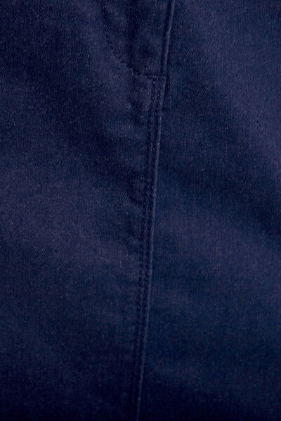 Jupe droite bleu marine femme