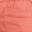 Pantalon coupe droite à coulisse vieux rose femme