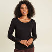 T-shirt manches longues noir femme