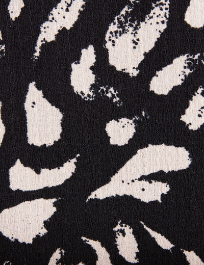 Veste en maille ajustée col châle noir femme