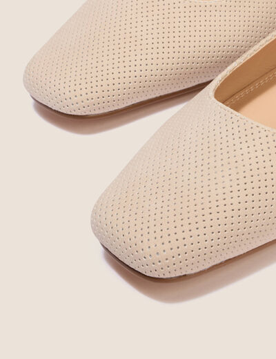 Ballerines aspect daim sable femme