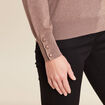 Pull manches longues couleur cuivre femme