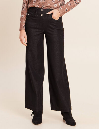 Pantalon Magique L'Enfilable denim noir femme