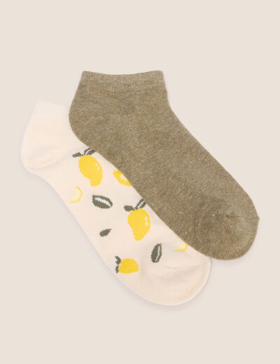 Chaussettes vert kaki femme