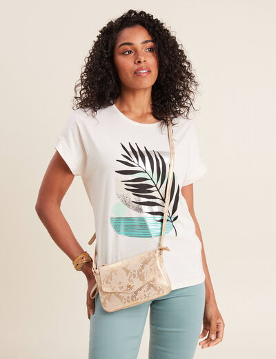 Sac en bandoulière irisé couleur or femme